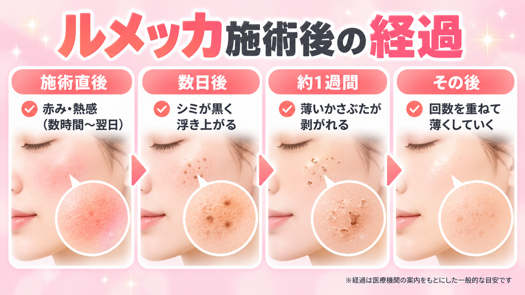 ルメッカのダウンタイム画像