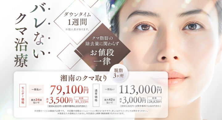 湘南美容クリニック 目の下の切らないクマ・たるみ取り