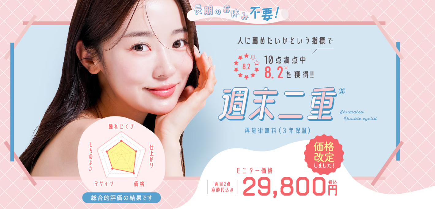 湘南美容クリニック 週末二重 モニター価格 両目2点29,800円
